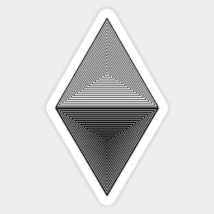 Delusional Triangle Sticker